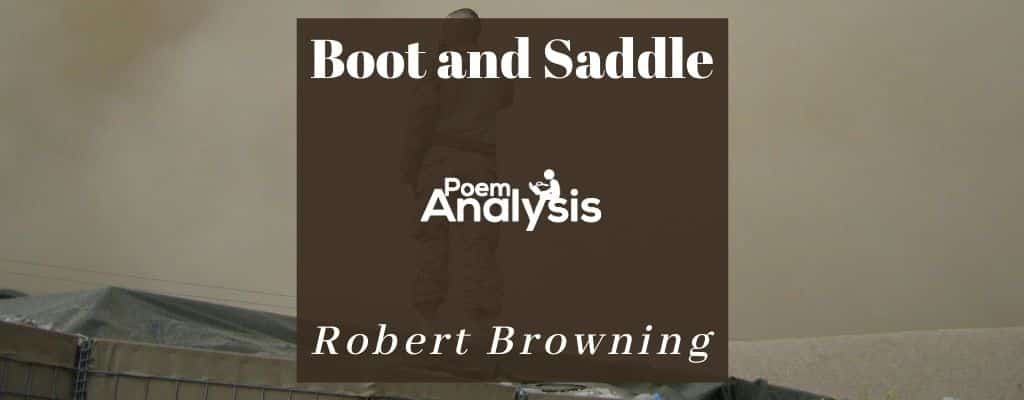 Boot and Saddle by Robert Browning